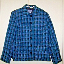 CROFT  BARROW Women's Blazer / Jacket - Multi-Colored - Size Medium - EUC 