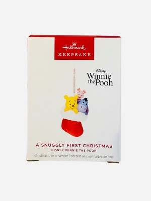 2024 Hallmark Keepsake Ornament Disney Winnie The Pooh A Snuggly First Christmas
