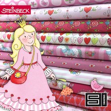 Steinbeck Prinzessin Annelie Herzen Baumwolljersey Swafing Kinderstoff