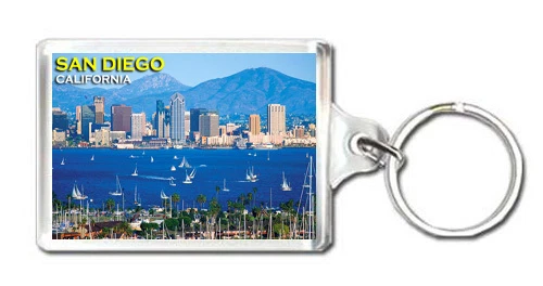 SAN DIEGO CALIFORNIA USA KEYRING SOUVENIR LLAVERO
