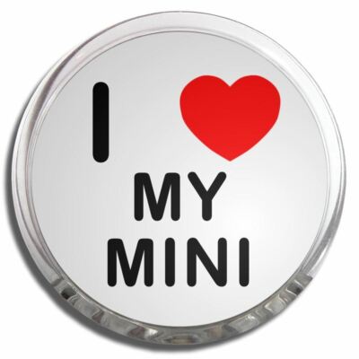 My Mini I Love Herz Memo Kühlschrankmagnet Kunststoff Clip (58 mm)