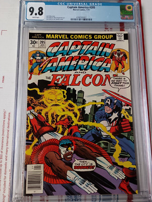 Captain America #205 CGC 9.8 1977 JACK KIRBY ART 46 YEARS OLD  ONLY 16 EXIST 9.8