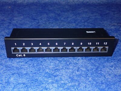 Platinum Tools 12-Port Cat6 Shielded Wall Mount Patch Panel (H22)