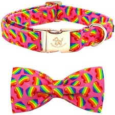 Dog Collar Rainbow Dog Collar Pet Collar LGBT for Pride Month Pet Collar Dog ...