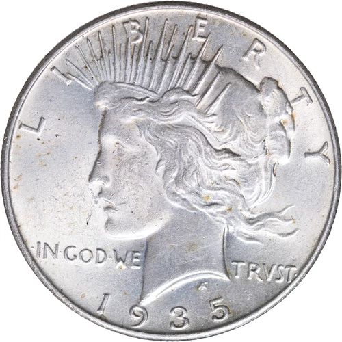 1935 Peace Silver Dollar ~ UNC Details