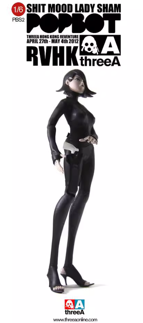 ThreeA 3A TOYS POPBOT RVHK MOOD LADY SHAM Female Action ThreeA 3A TOYS POPBOT RVHK MOOD LADY SHAM Female Action