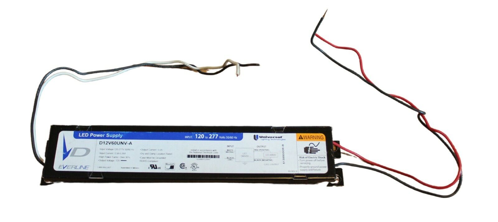 Universal L12V60UNV-A Power Supply 12v 60w