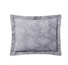 Lauren Ralph Lauren Mya Standard Pillow Sham Jacquard Cotton Soft Grey $140