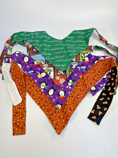 4 Dog Holiday Bandanas Reversible Scarf Christmas Fall Winter Penguin Tie On Med