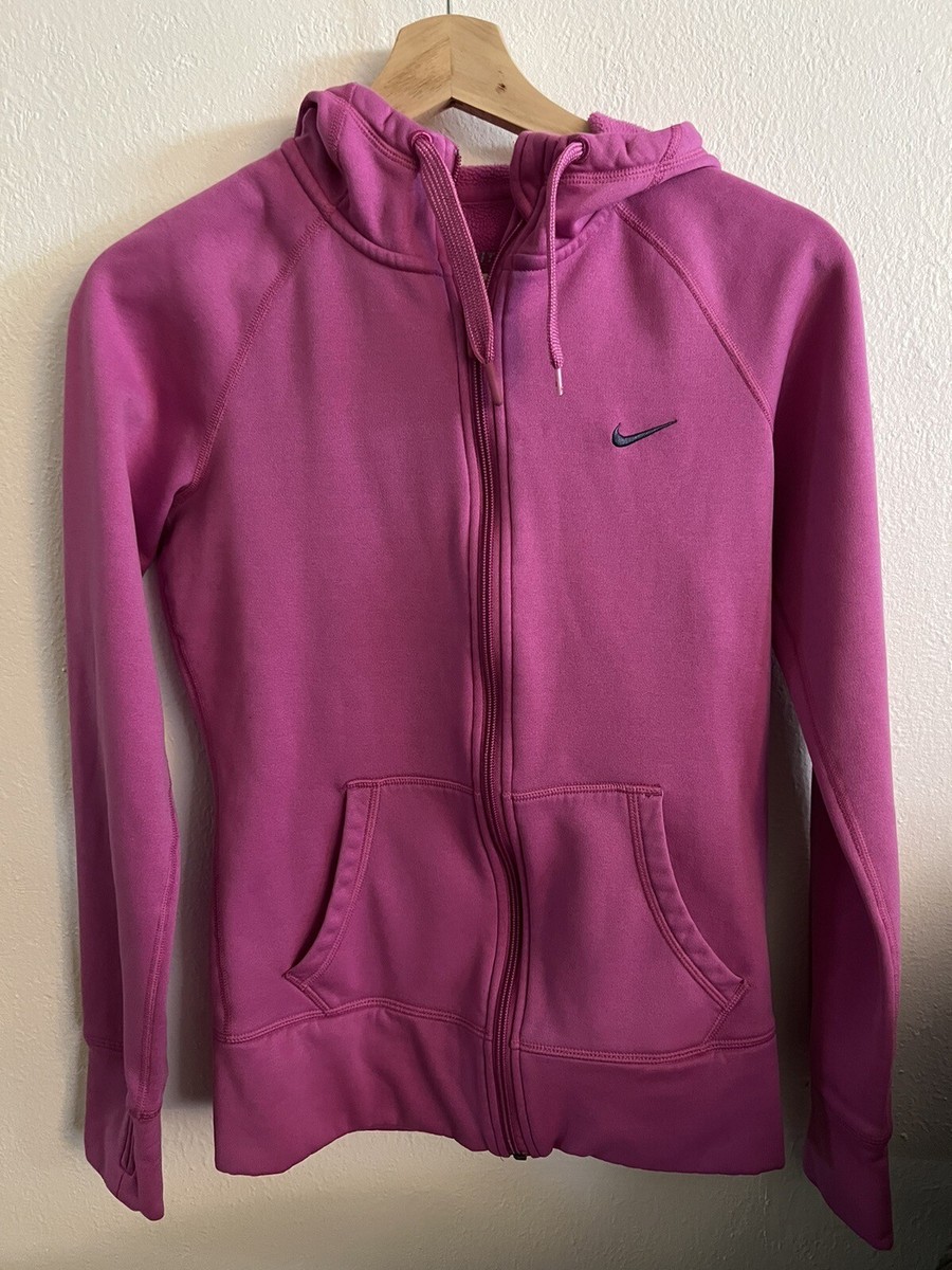 nike zip hoodie pink