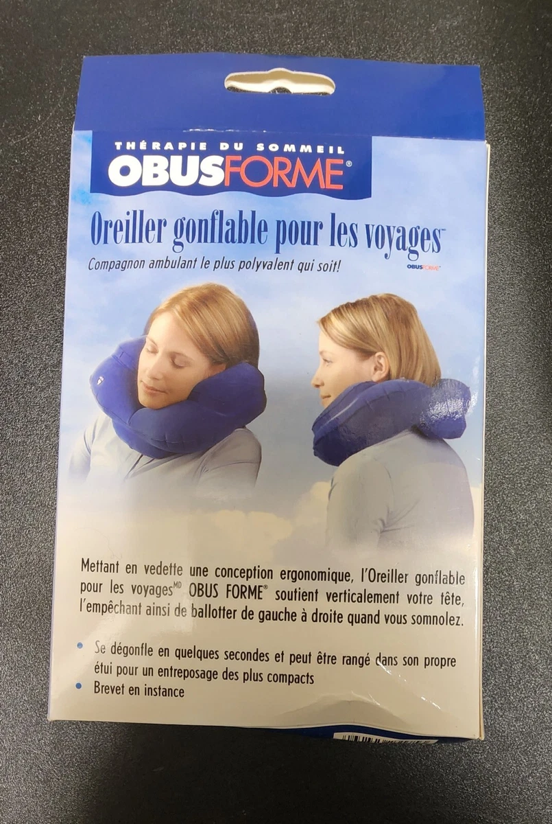 Obusforme inflatable top travel pillow