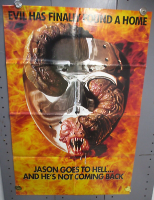 Original 1993 JASON GOES TO HELL Advance Promo 2-SIDED Poster 27