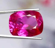 Natural 5.75 Ct Pink Sapphire Cushion Cut Certified Loose Gemstone With Gift