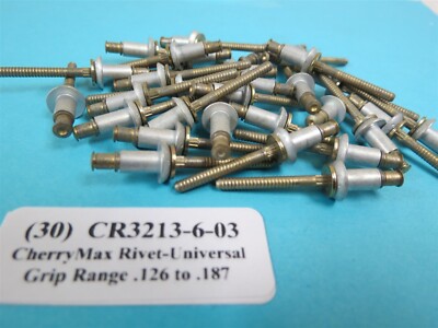 CR3213-6-03 CherryMax 3/16” Universal Head Blind Rivet Grip .126