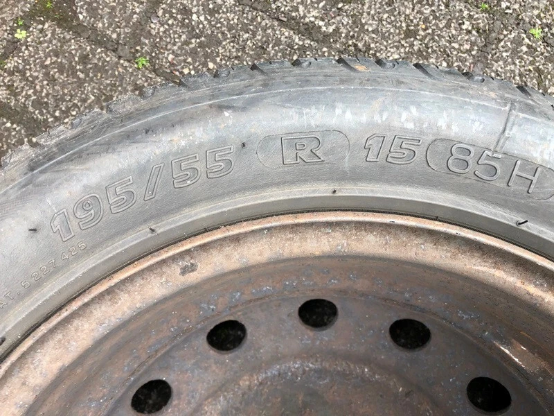 1xkomplette Reserverad Ersatzrad+Felge 195/55R15 85H für Peugeot 206,306,Citroen - Bild 3 von 4