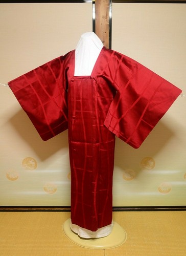 Long Michiyuki Japanese vintage Long Coat Jacket Kimono Women 126cm /1125