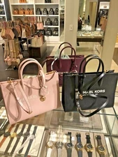 Michael Kors Mirella Women Medium Leather or PVC Shoulder Tote Bag Handbag Purse