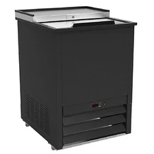 IKON IGC24 24" Black Glass & Plate Chiller, 2.67 cu. ft.