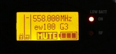 Set SKP 100 G3 516-558 MHz mit Tasche, Diversity Receiver EK 100 G3 516-558 Hz