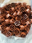 LEGO-NEW--#3941-REDDISH BROWN ROUND BRICK 2 X 2 W/ AXLE HOLE-20 PIECES
