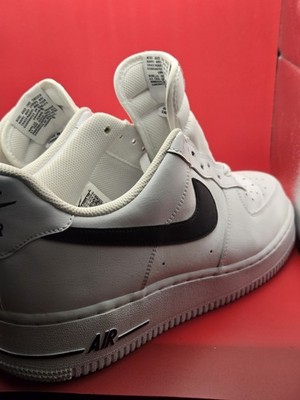 Air Force One White W/Black Swoosh Men s Size 11 EUC Very Clean! AF1 No Box