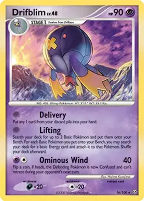 Drifblim - 16/100 - Pokemon Stormfront Non-Holo Card NM