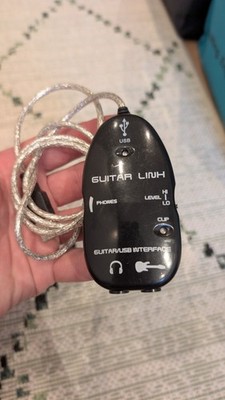 Guitar To USB Interface Cable Link Audio For PC Recording Adapter Fit