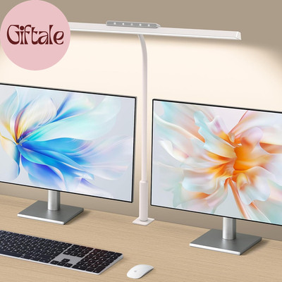 Desk Lamp, 3 Colors Stepless Dimming LED Desk Lamps for Home Office Adjustable M