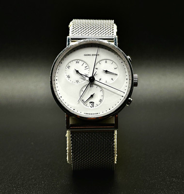 Georg Jensen 317 Quarz  Swiss Chronograph 