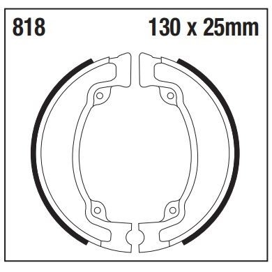 EBC Brake Shoe Set - 818