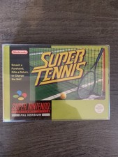 Super Tennis Boxed Super Nintendo SNES complete & box protector
