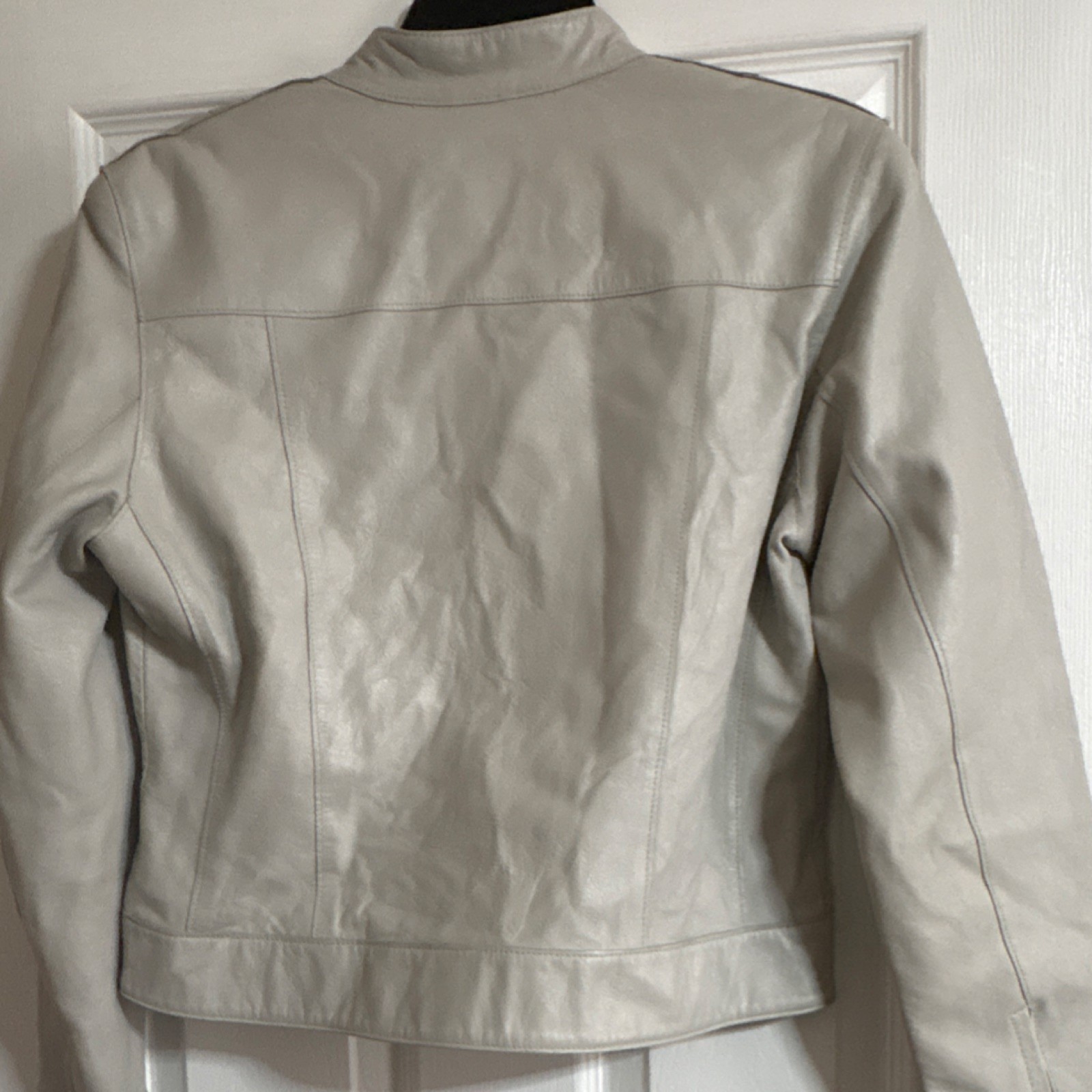 Rogue Leather Zip Snap Short Solid Beige Women's … - image 6