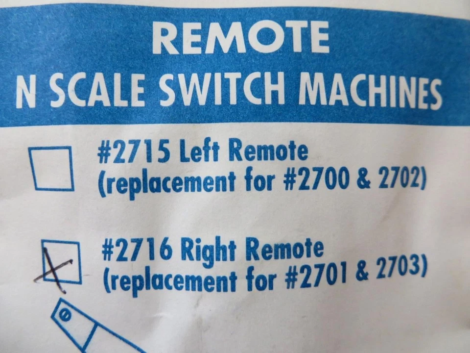 2 Atlas N Scale #2716 Switch Machines Code-80, Remote Right Hand New Low Ship - Image 3 of 3