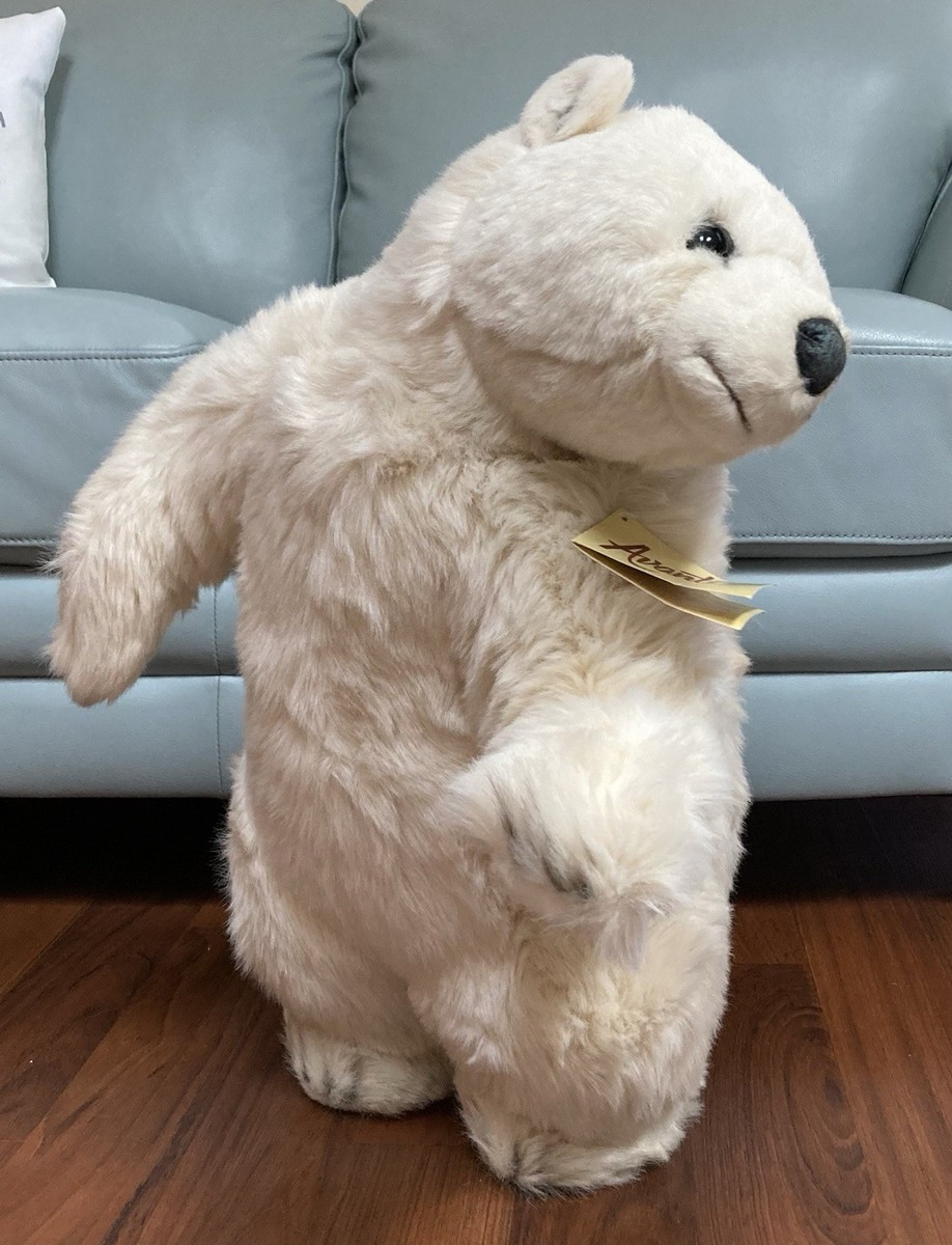 f*p様 AVANTI Sサイズ第16回マイルCS エアジハード　ぬいぐるみ 1987 Avanti Extra Large Plush Polar Bear by Applause Jockline