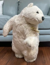 1987 Avanti Extra Large Plush Polar Bear by Applause Jockline (Italy)  23" tall