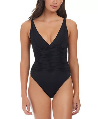 Sanctuary Women's Beach Goddess Excess Shirred One-Piece Swimsuit Size M 1200