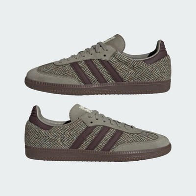 Adidas Samba OG Harris Tweed Shoes - Wonder Beige