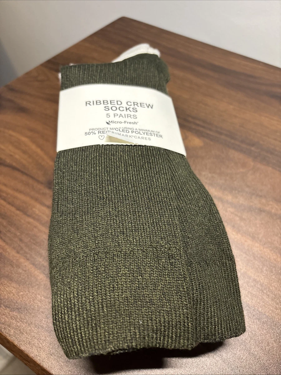Calcetines acanalados para hombre Primark multicolores 5 pares UK9-12