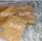 Barbie Vintage Brown Paper Grocery Bags Set Of 4