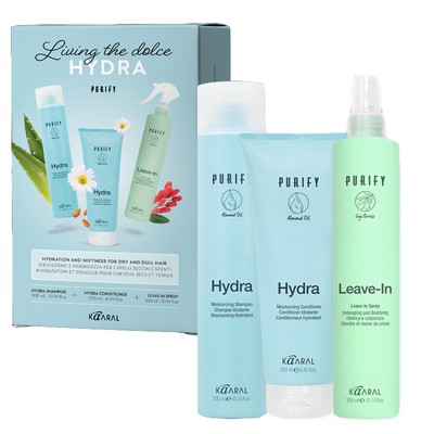 KAARAL Set Hydra Purify shampoo 300ml+conditioner 250ml+ Leave IN Spray 300ml