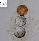 1864+1868+1874 Indian Head Cent Set/Lot ~ 3 Coins ~ ZIL70