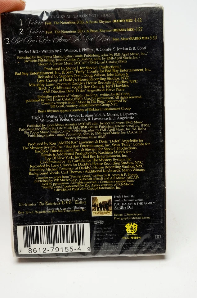 Puff Daddy & The Family Victory Cassette Single Notorious BIG Busta Rhymes New - Image 2 of 4