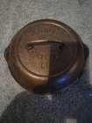 VTG ANTIQUE Lodge No. 7 Skillet Lid Cast Iron Embossed Lettering Drip