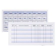 Larger Lines 12 Pack Check Registers for Personal Checkbooks, Blank Checkbook...