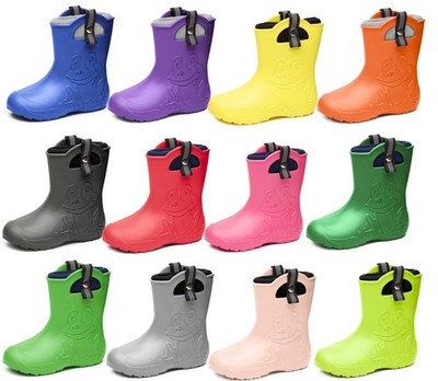 Kinder Federleichte Gummistiefel Thermo mit Fütterung Regenschuhe LA-CA-Frog245