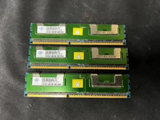 Nanya 12GB RAM (3ea x 4GB) 2Rx4 PC3-8500R NT4GC72B4NA1NL-BE Server Memory Module