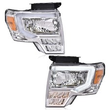 LED DRL Headlights Assembly Front Headlamp Assembly Driver  Passenger Side