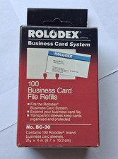 Rolodex Business Card System 100 Business Card Refills No BC-30 2 5/8 X 4