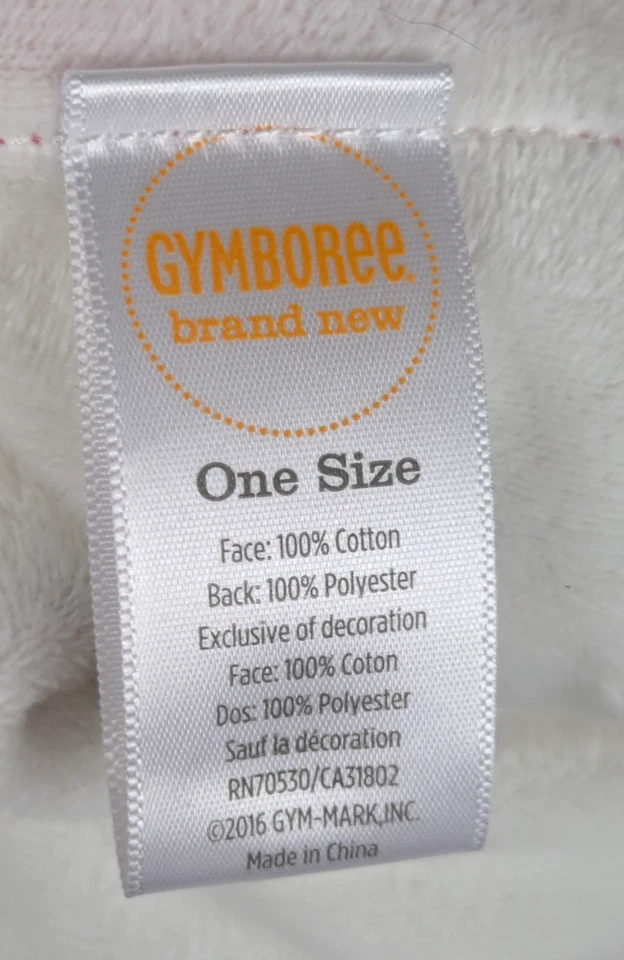 Gymboree Penguin Pink White Blue Black Baby Girl Lovey Security Blanket - Image 4 of 4