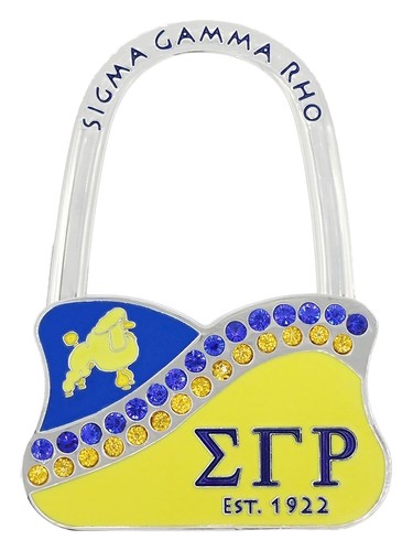Sigma Gamma/&Gamma; Rho Metal/Matte Purse Hanger [Silver]